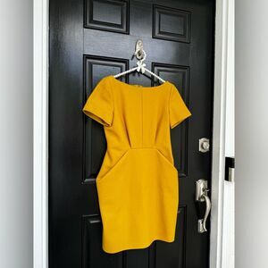 COS Mustard Yellow Wool Dress Size 6